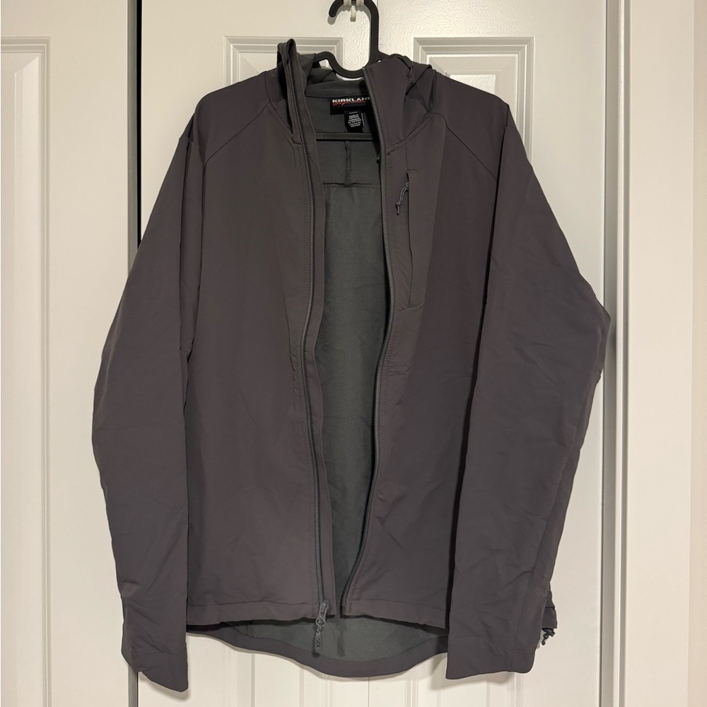 Kirkland Signature Men's Dark Gray Windbreaker/Jacket